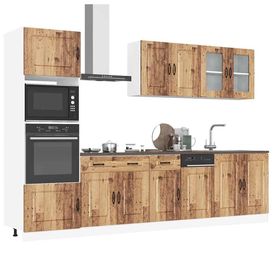 vidaXL 7 Piece Kitchen Cabinet Set Kalmar Old Wood Engineered Wood