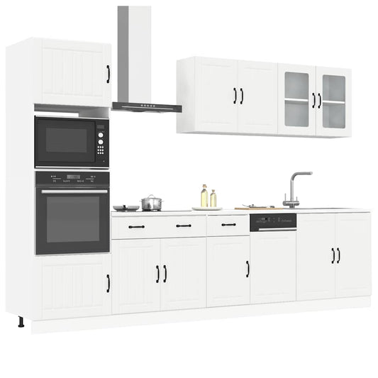 vidaXL 7 Piece Kitchen Cabinet Set Kalmar White Engineered Wood