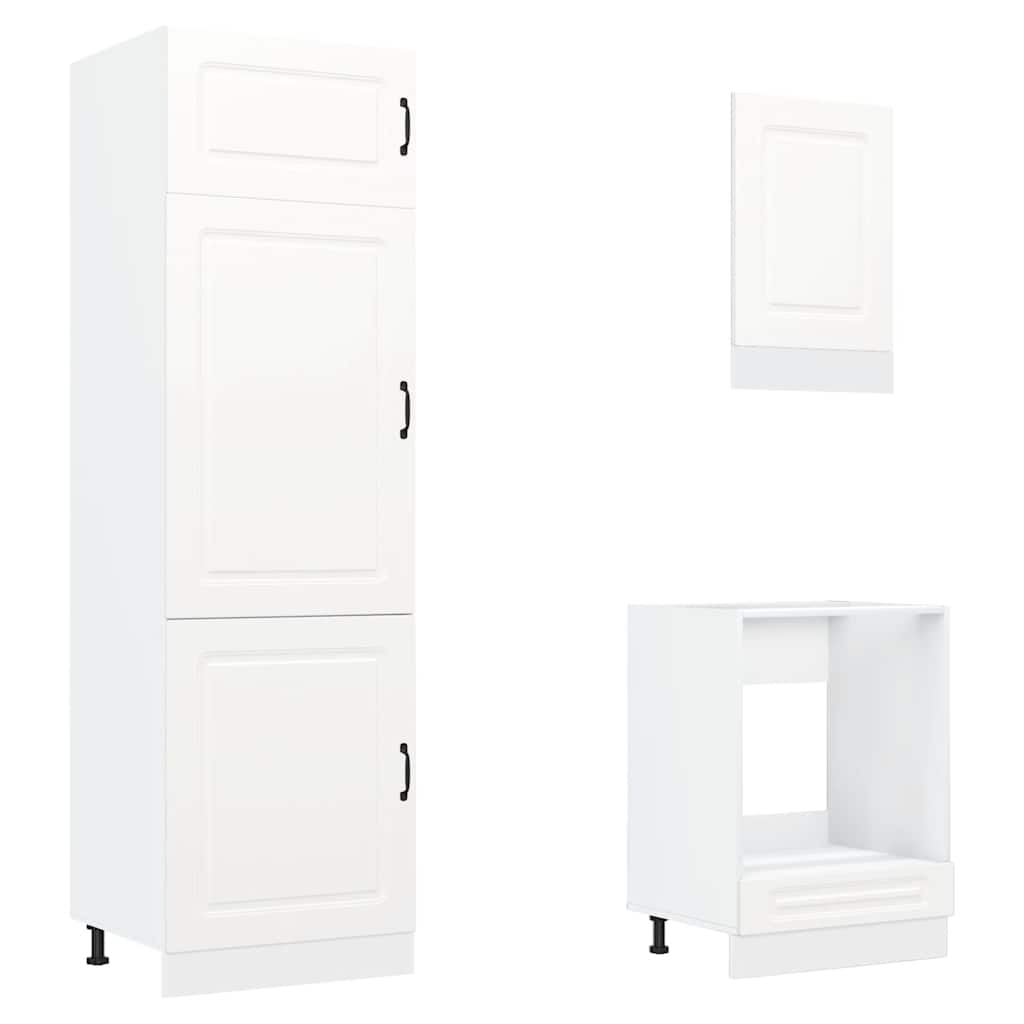 vidaXL 7 Piece Kitchen Cabinet Set Kalmar White Engineered Wood