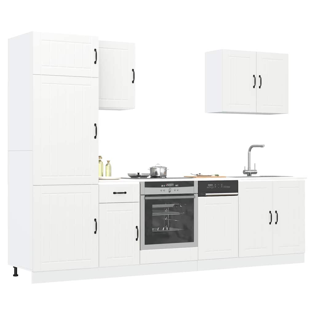 vidaXL 7 Piece Kitchen Cabinet Set Kalmar White Engineered Wood