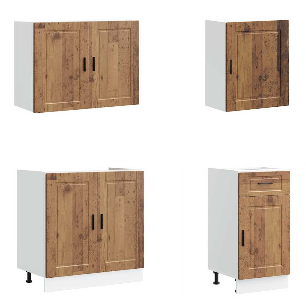 vidaXL 7 Piece Kitchen Cabinet Set Kalmar Old Wood Engineered Wood