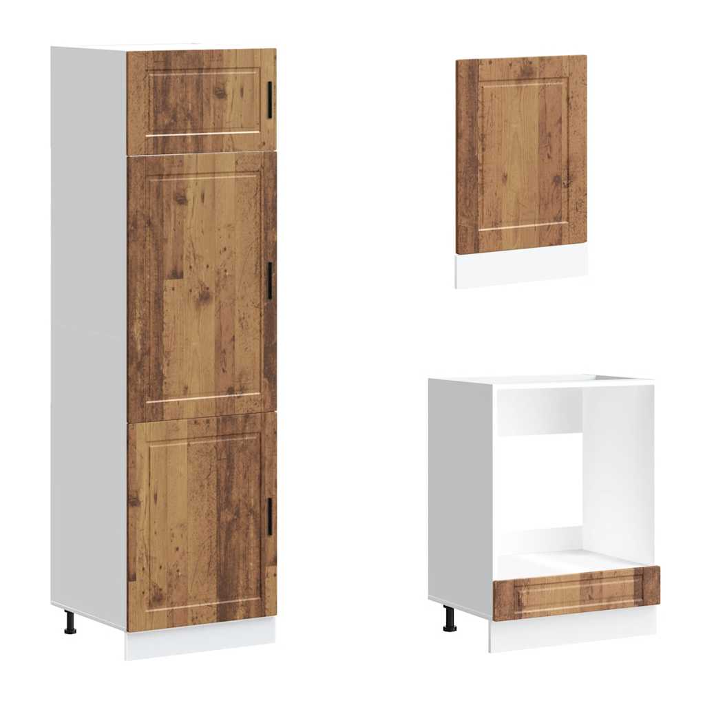 vidaXL 7 Piece Kitchen Cabinet Set Kalmar Old Wood Engineered Wood