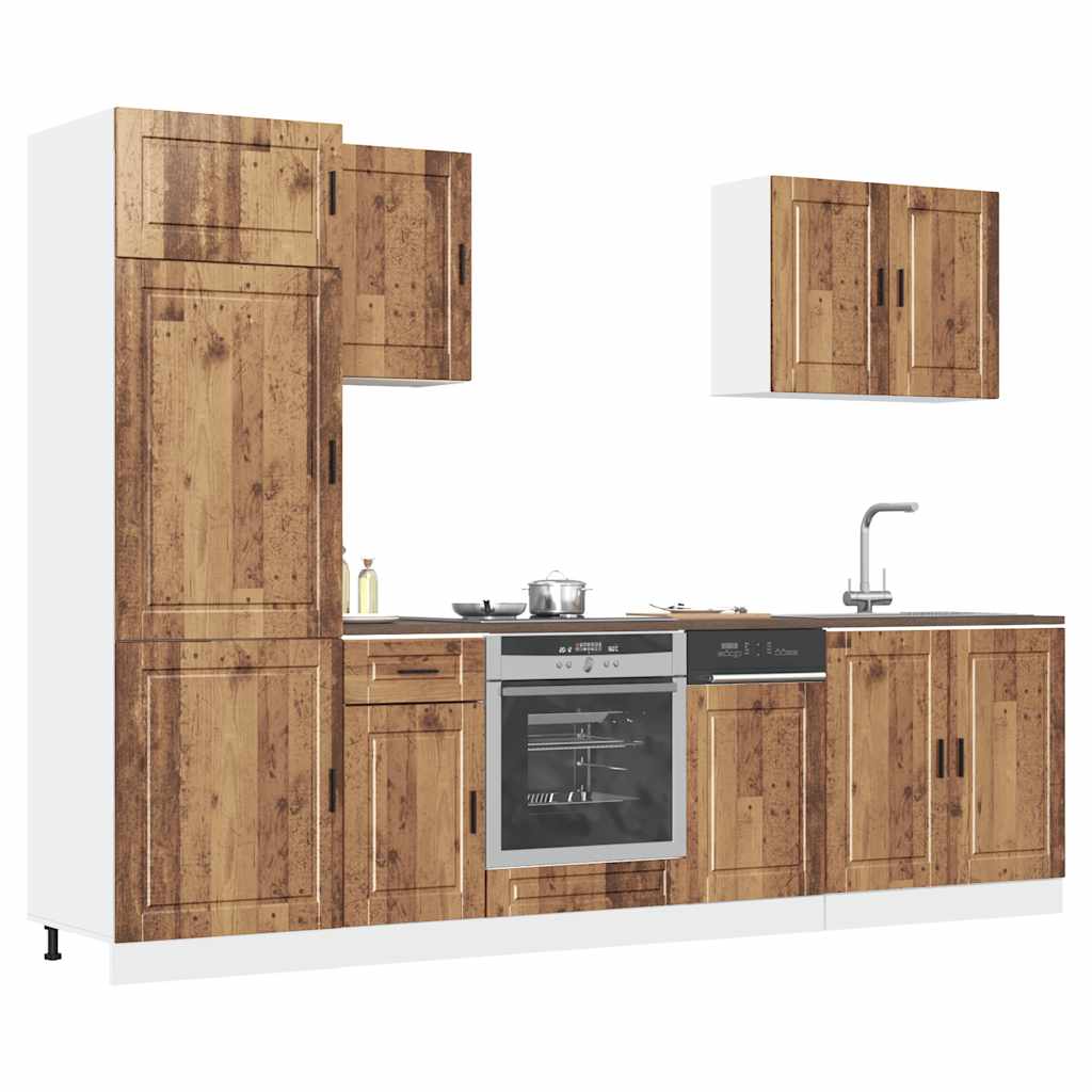 vidaXL 7 Piece Kitchen Cabinet Set Kalmar Old Wood Engineered Wood