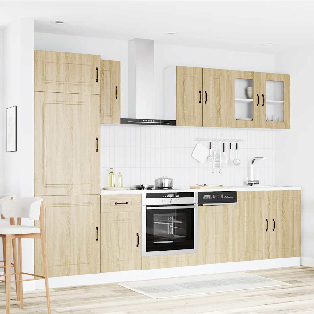 vidaXL 8 Piece Kitchen Cabinet Set Kalmar Sonoma Oak Engineered Wood