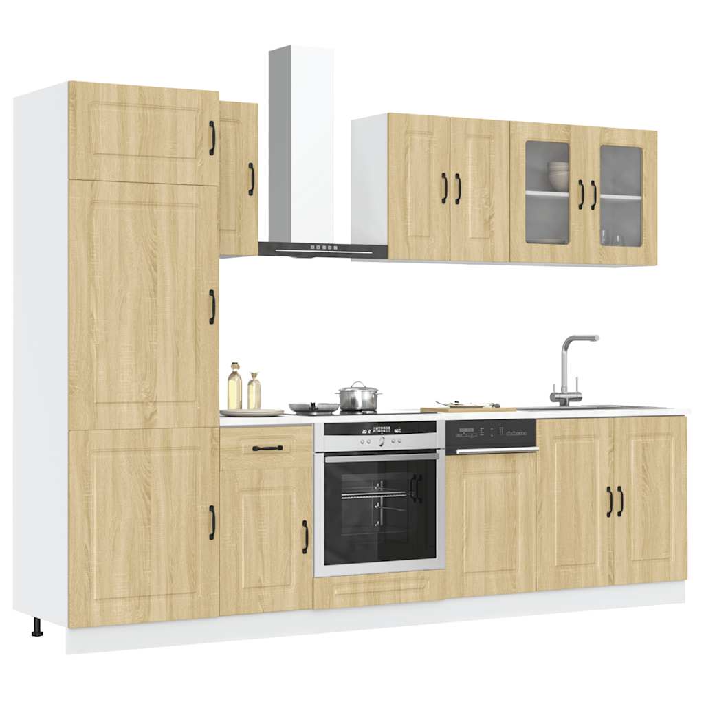 vidaXL 8 Piece Kitchen Cabinet Set Kalmar Sonoma Oak Engineered Wood