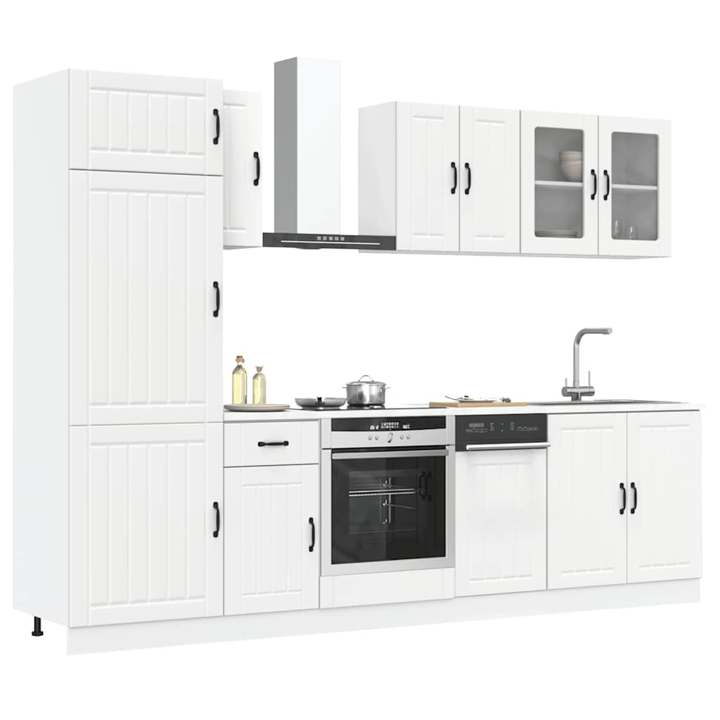 vidaXL 8 Piece Kitchen Cabinet Set Kalmar White Engineered Wood