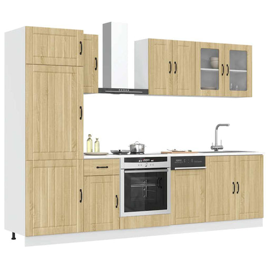 vidaXL 8 Piece Kitchen Cabinet Set Kalmar Sonoma Oak Engineered Wood