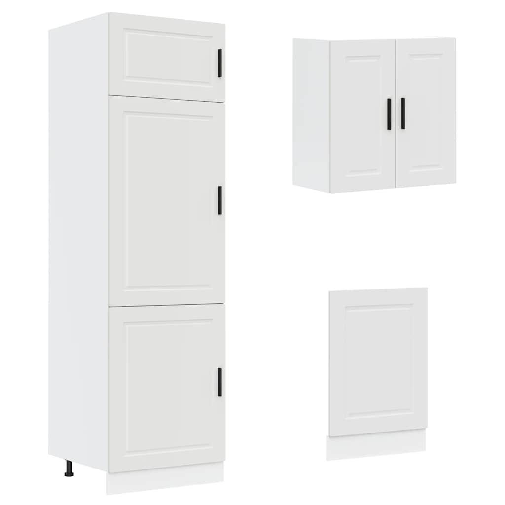 vidaXL 8 Piece Kitchen Cabinet Set Kalmar White Engineered Wood