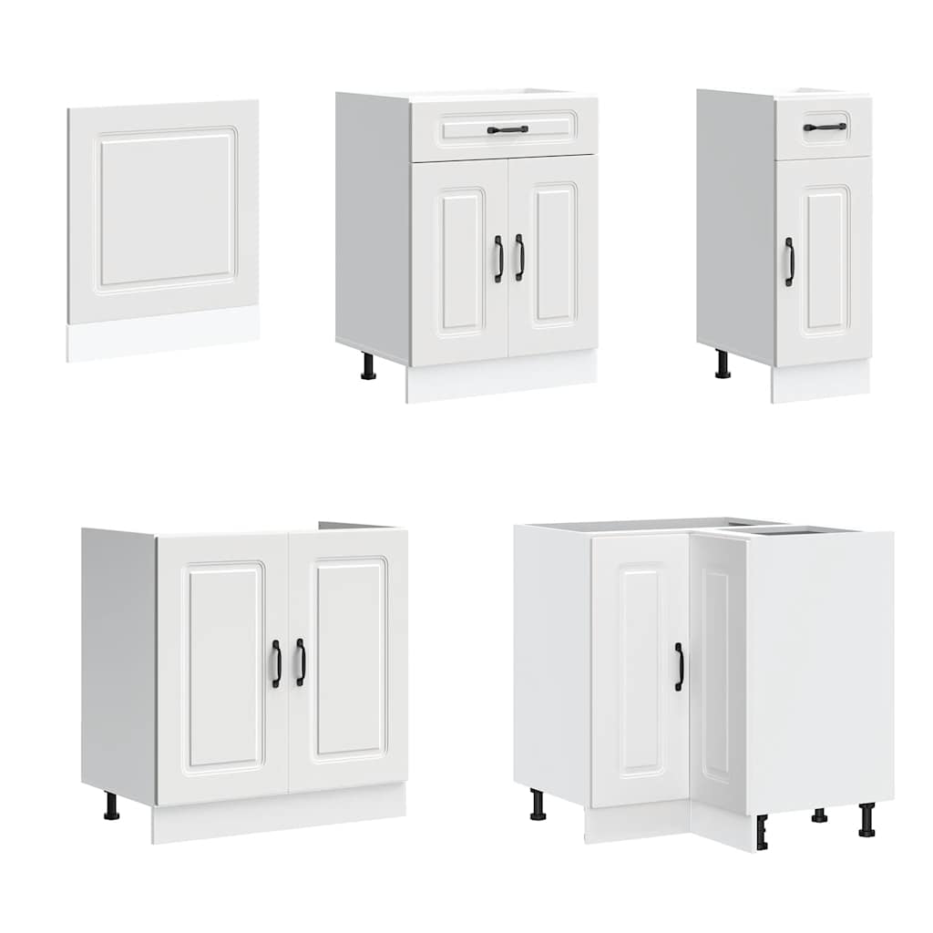 vidaXL 11 Piece Kitchen Cabinet Set Kalmar White Engineered Wood