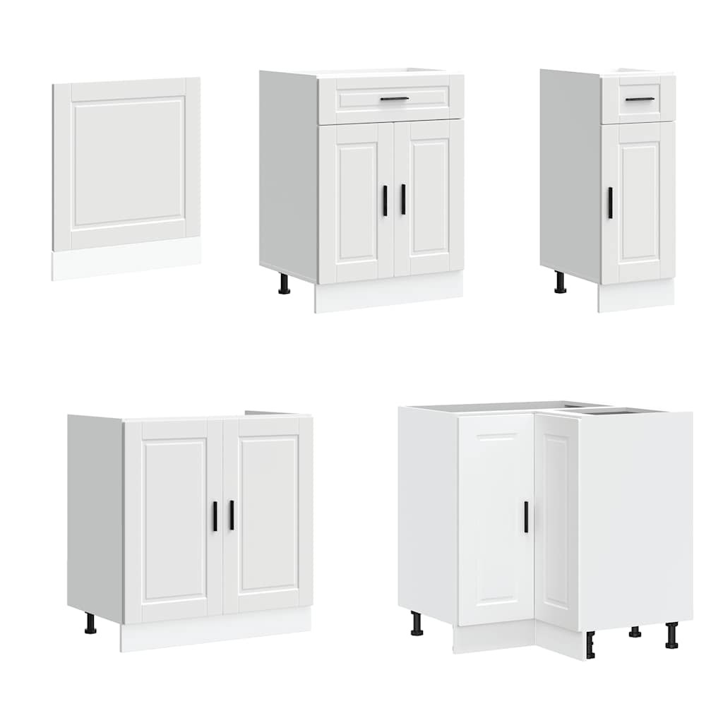 vidaXL 11 Piece Kitchen Cabinet Set Porto White Engineered Wood