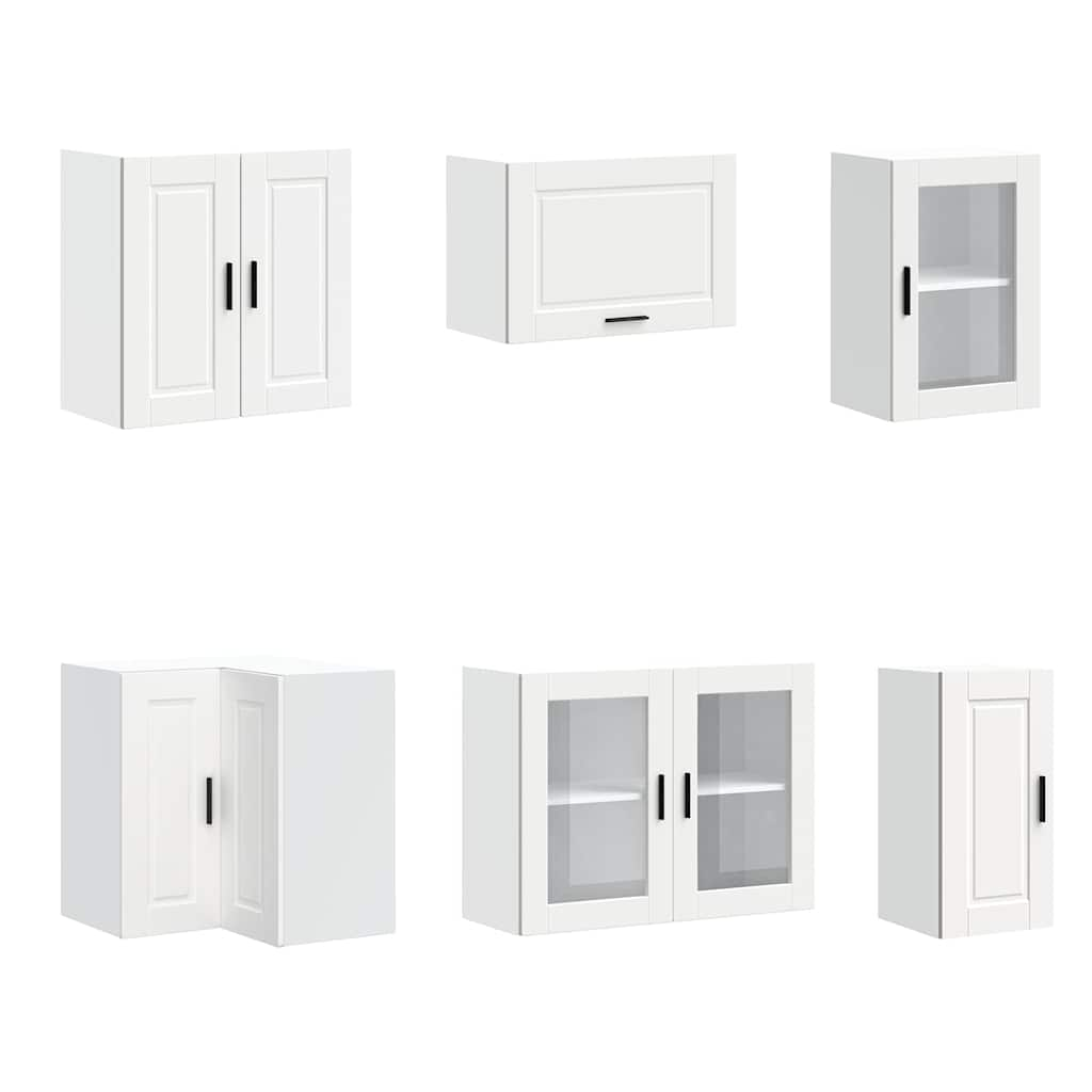 vidaXL 11 Piece Kitchen Cabinet Set Porto White Engineered Wood