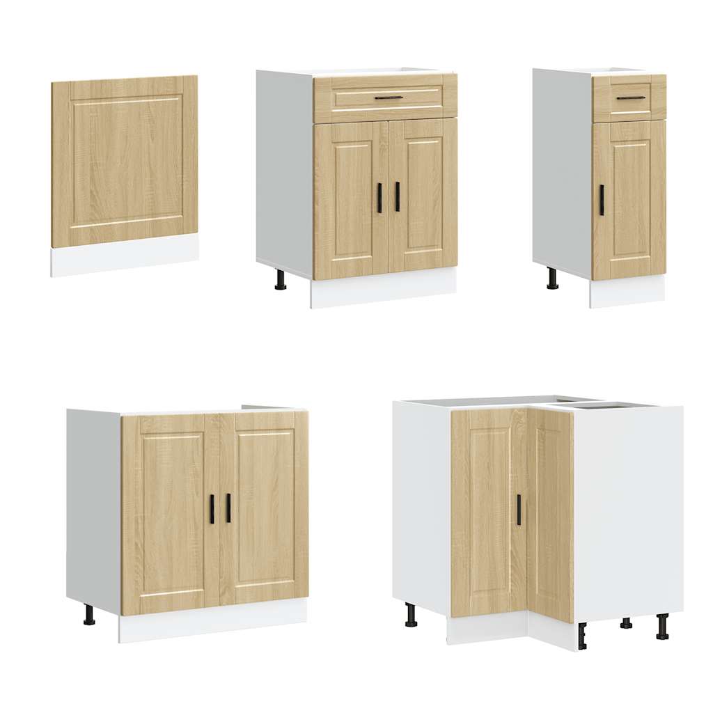 vidaXL 11 Piece Kitchen Cabinet Set Porto Sonoma Oak Engineered Wood