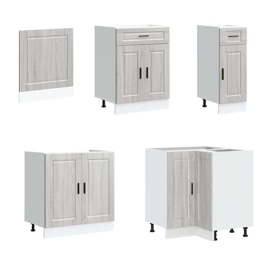 vidaXL 11 Piece Kitchen Cabinet Set Porto Grey Sonoma Engineered Wood