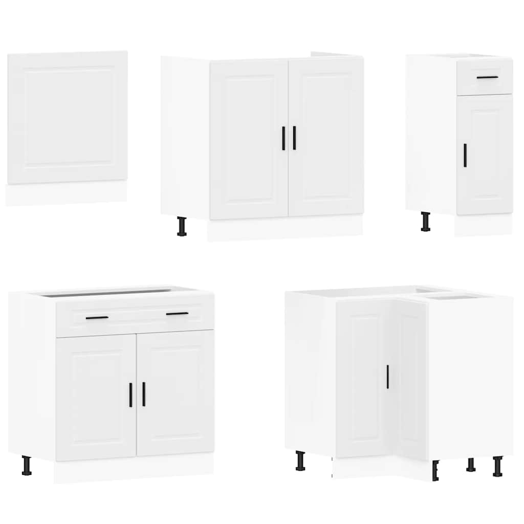 vidaXL 11 Piece Kitchen Cabinet Set Porto White Engineered Wood