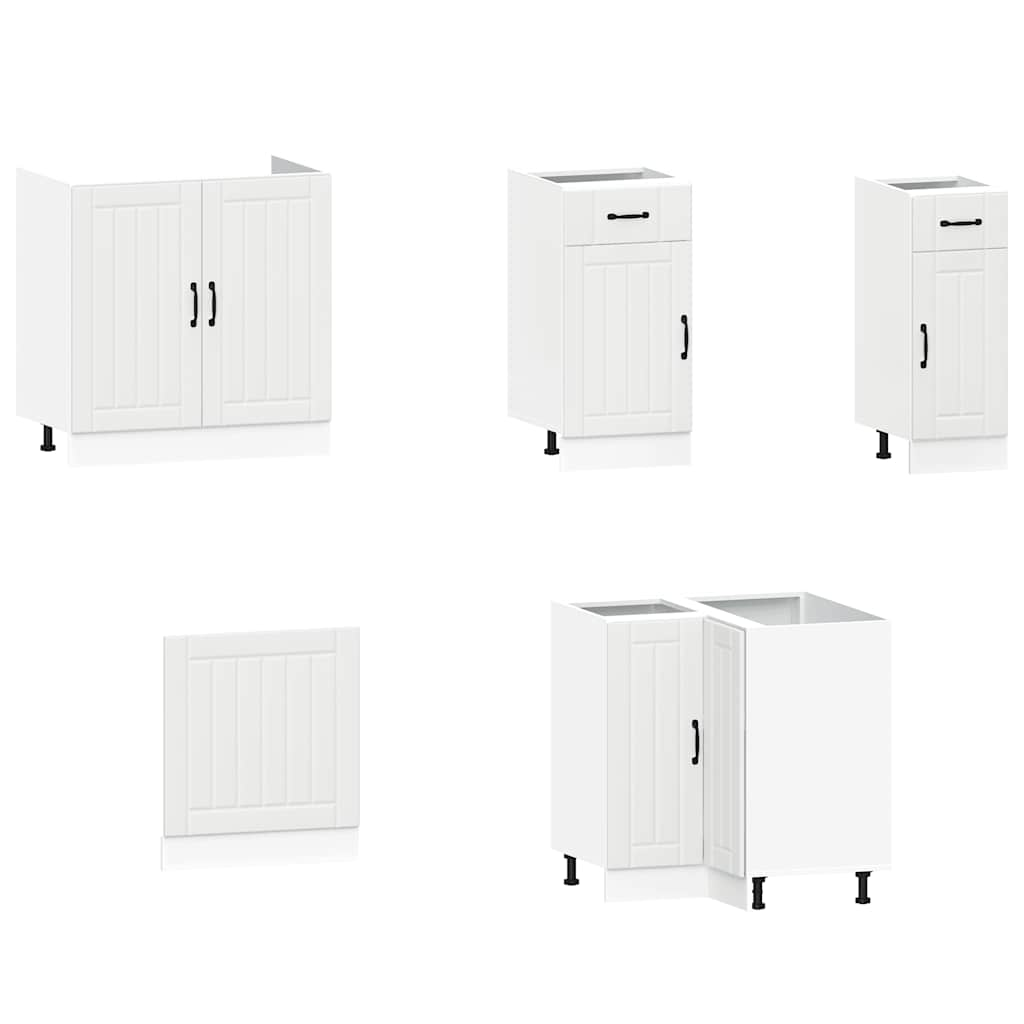 vidaXL 11 Piece Kitchen Cabinet Set Kalmar White Engineered Wood