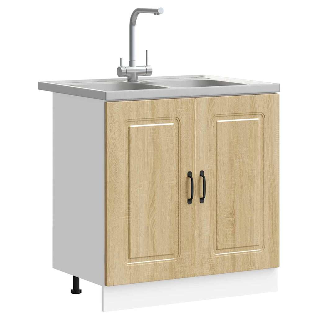 Kitchen Cabinet with Door Kalmar Sonoma Oak 80 x 46 x 81.5 cm