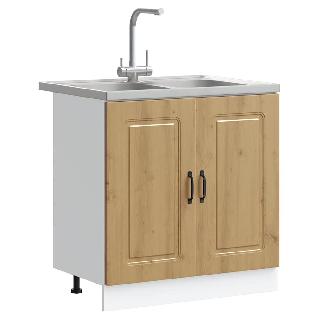 Kitchen Cabinet with Door Kalmar Artisan Oak 80 x 46 x 81.5 cm