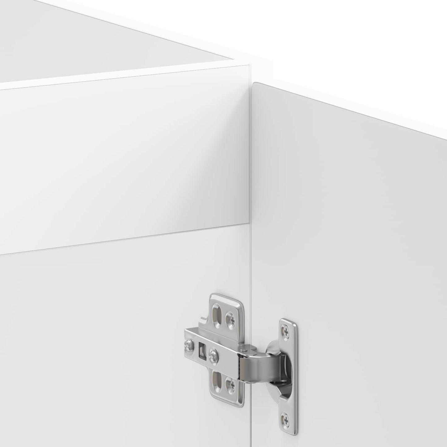 Sink Base Cabinet with Door Lucca 2 pcs White Engineered Wood