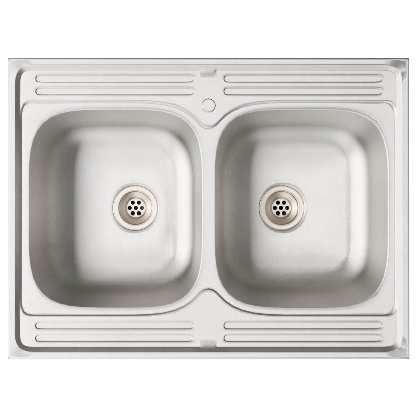 Sink Base Cabinet Lucca 2 pcs Black Engineered Wood