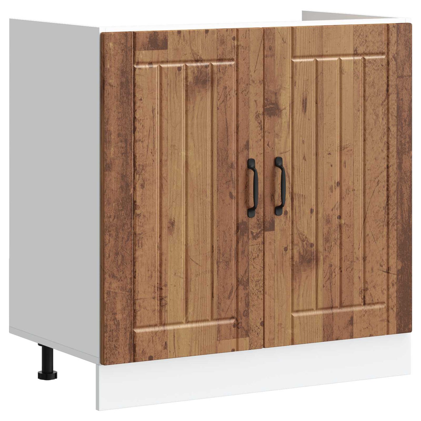 Sink Base Cabinet Lucca 2 pcs Old Wood Engineered Wood