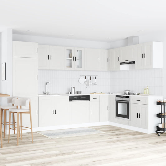 Sink Base Cabinet Porto 2 pcs White 80 x 46 x 81.5 cm