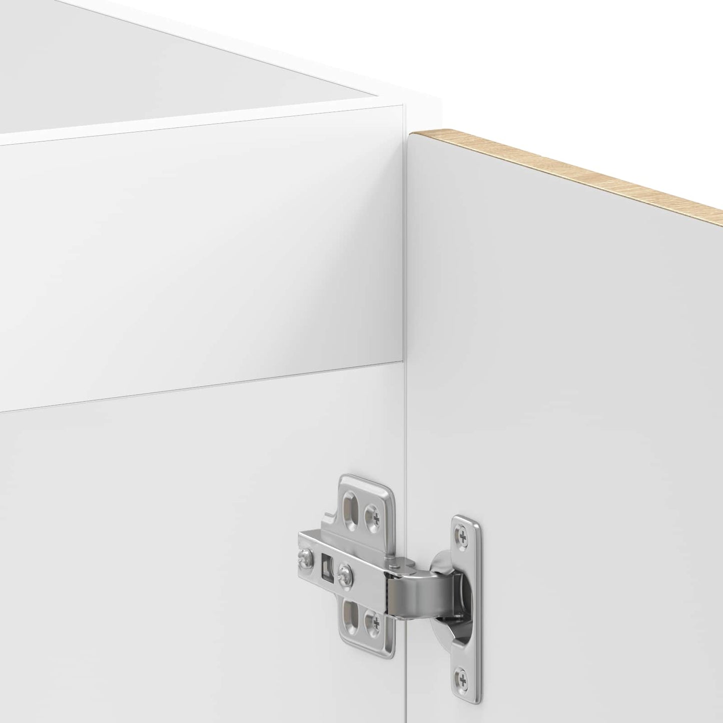 Sink Base Cabinet with Door Porto 2 pcs Brown Engineered wood