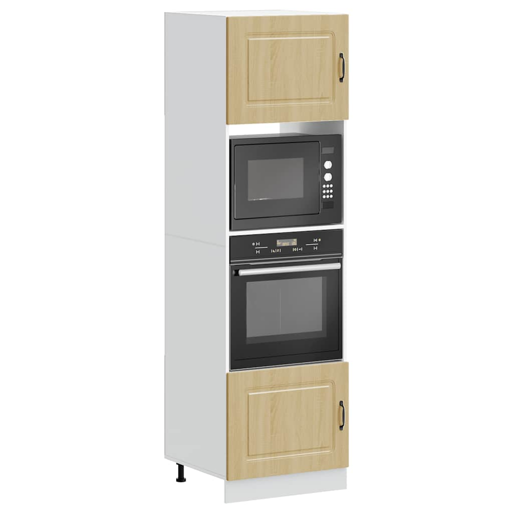 vidaXL Oven Cabinets 2 pcs Lucca Sonoma Oak Engineered Wood