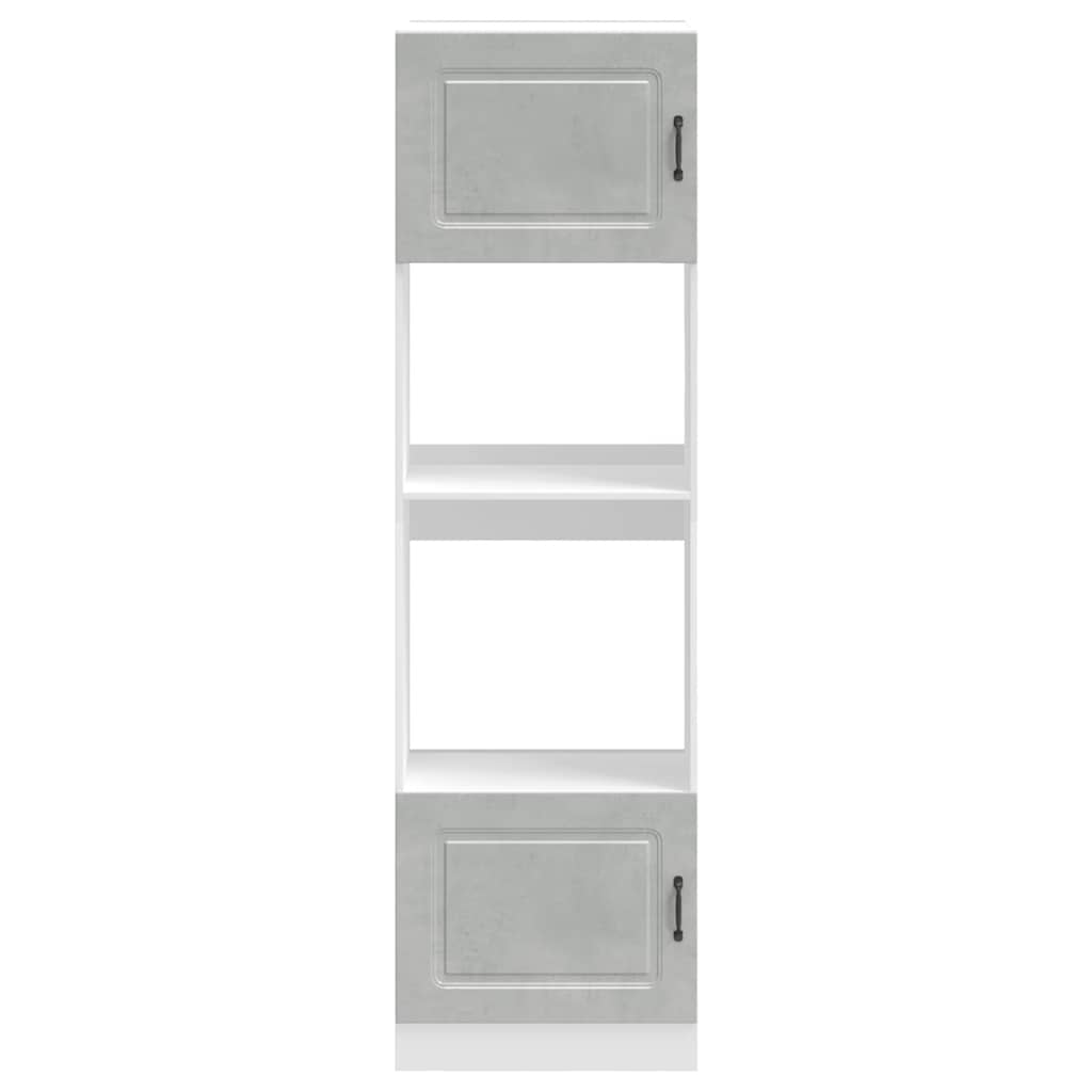 vidaXL Oven Cabinets 2 pcs Lucca Concrete Grey Engineered Wood