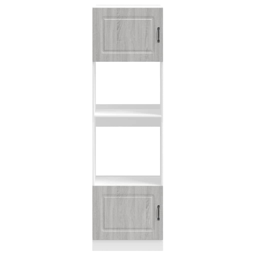 vidaXL Oven Cabinets 2 pcs Lucca Grey Sonoma Engineered Wood