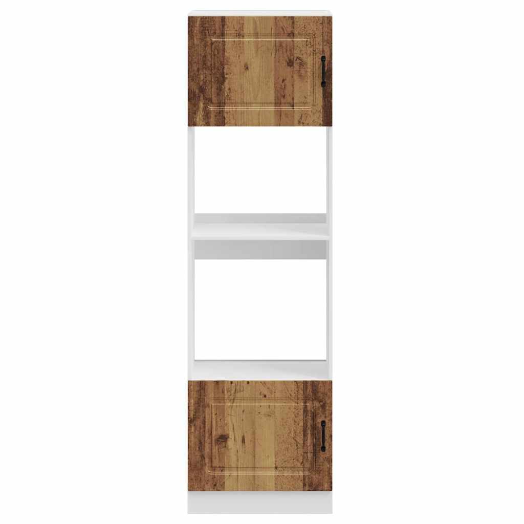 Oven Cabinets 2 pcs Kalmar Old Wood Engineered Wood