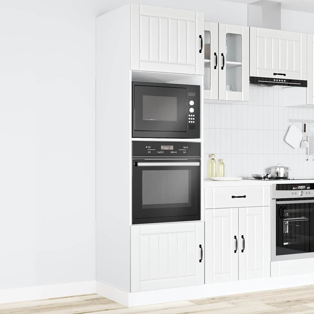 vidaXL Oven Cabinets 2 pcs Kalmar White Engineered Wood