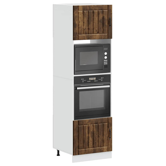 vidaXL Oven Cabinets 2 pcs Kalmar Smoked Oak Engineered Wood