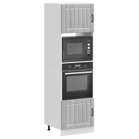 vidaXL Oven Cabinets 2 pcs Kalmar Grey Sonoma Engineered Wood