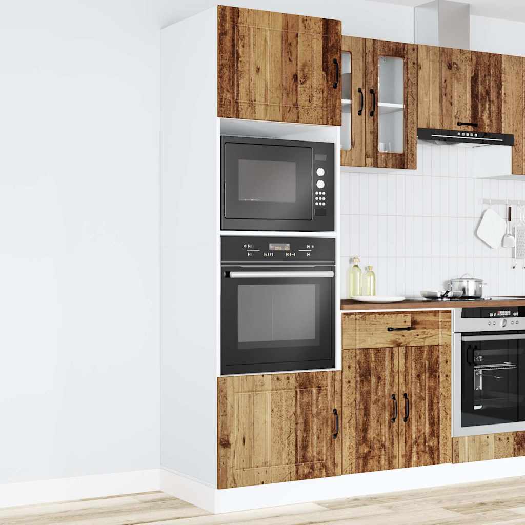 vidaXL Oven Cabinets 2 pcs Kalmar Old Wood Engineered Wood