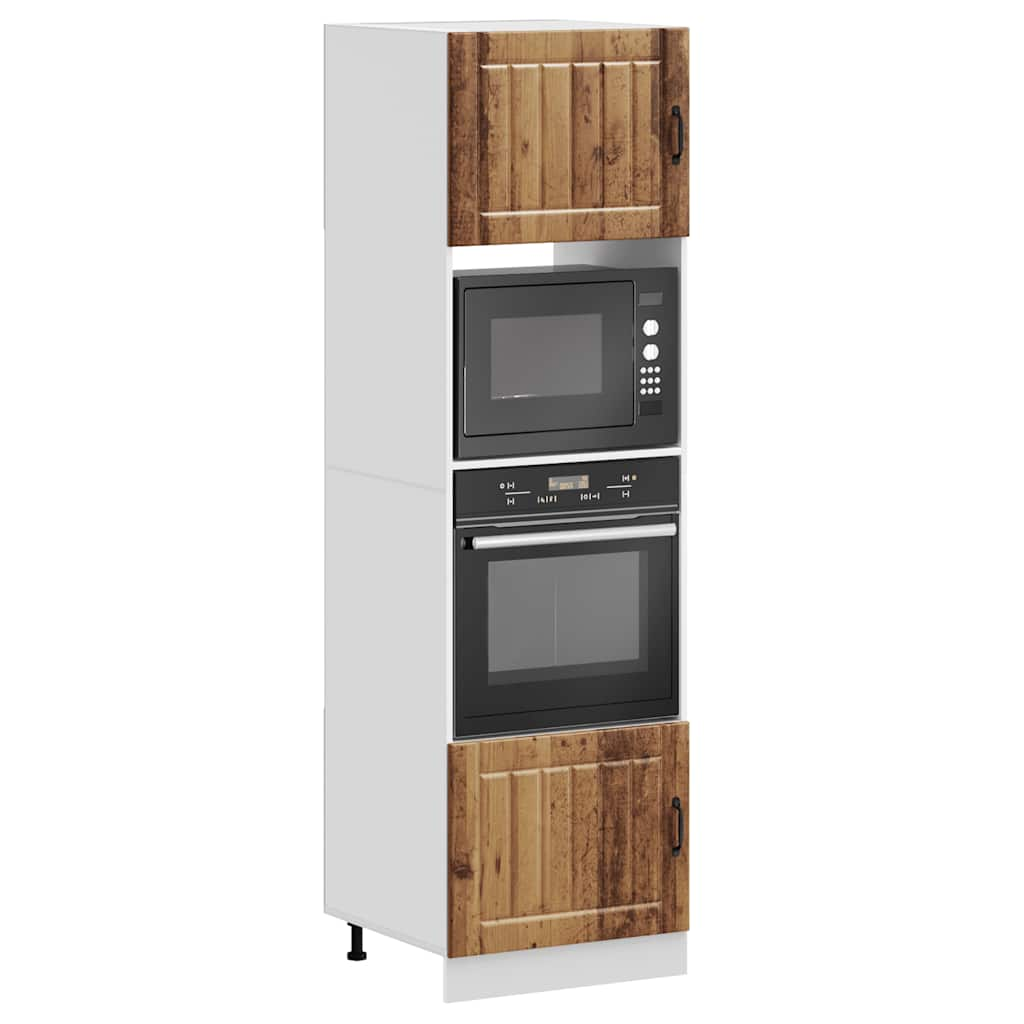 vidaXL Oven Cabinets 2 pcs Kalmar Old Wood Engineered Wood