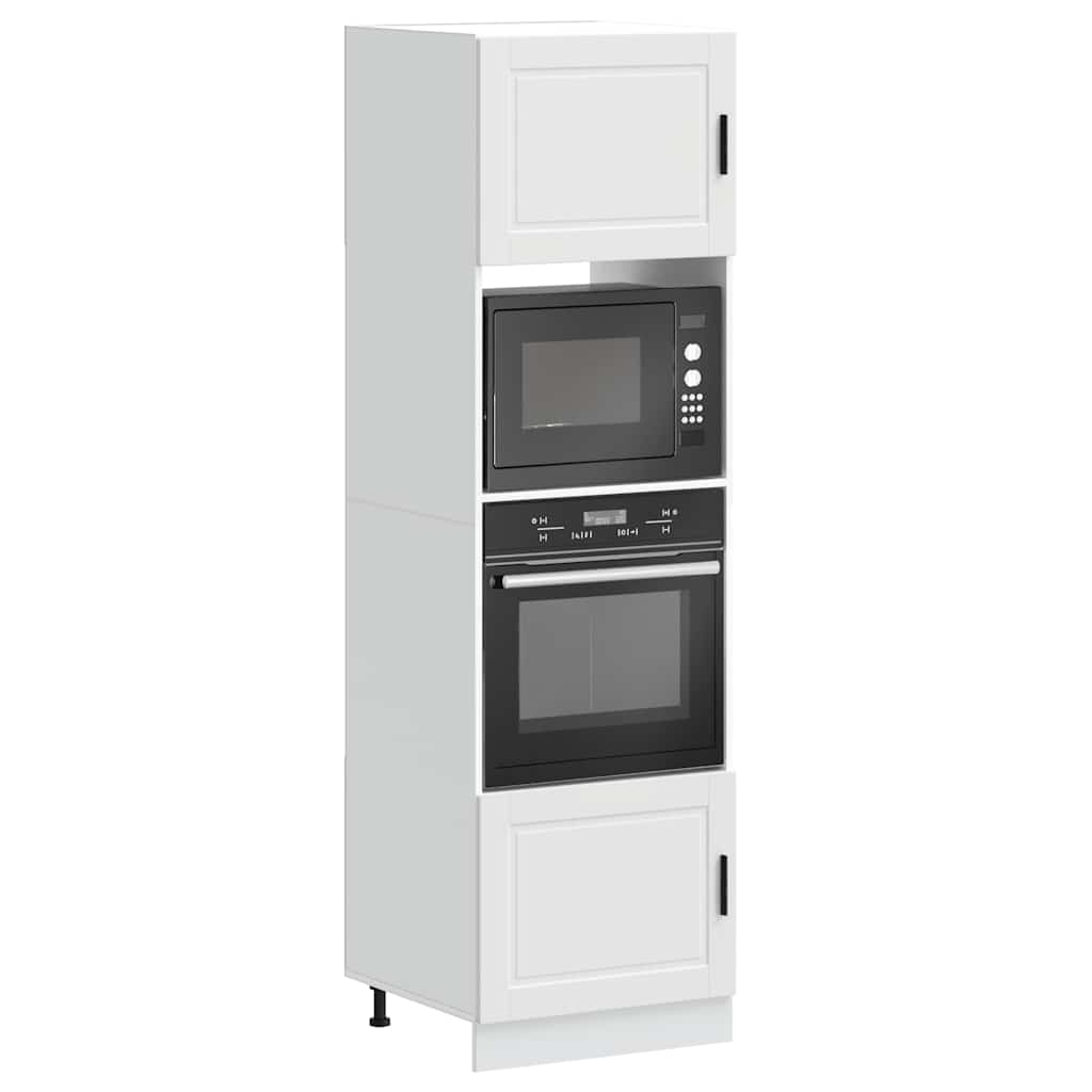 vidaXL Oven Cabinets 2 pcs Porto White Engineered Wood