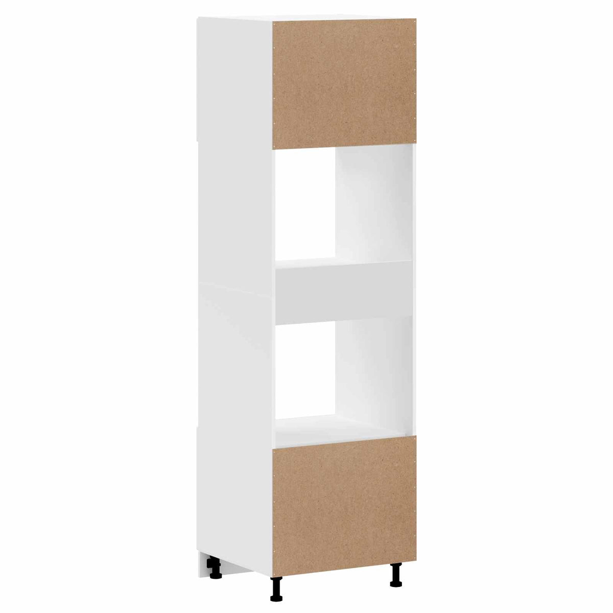 Oven Cabinets 2 pcs Porto Gloss White Engineered Wood