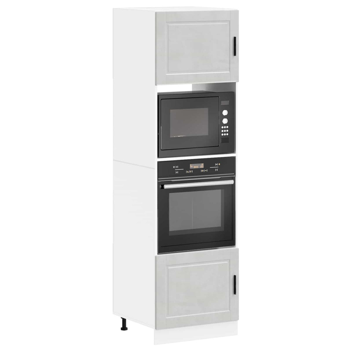 Oven Cabinets 2 pcs Porto Concrete Grey Engineered Wood