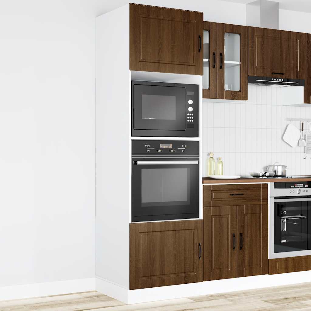 vidaXL Oven Cabinets 2 pcs Porto Brown Oak Engineered Wood