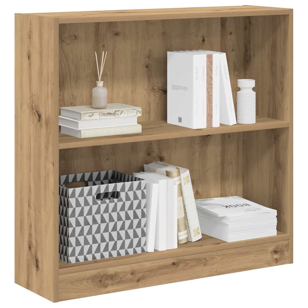 Bookcase Artisian Oak 80x24x76 cm Engineered Wood