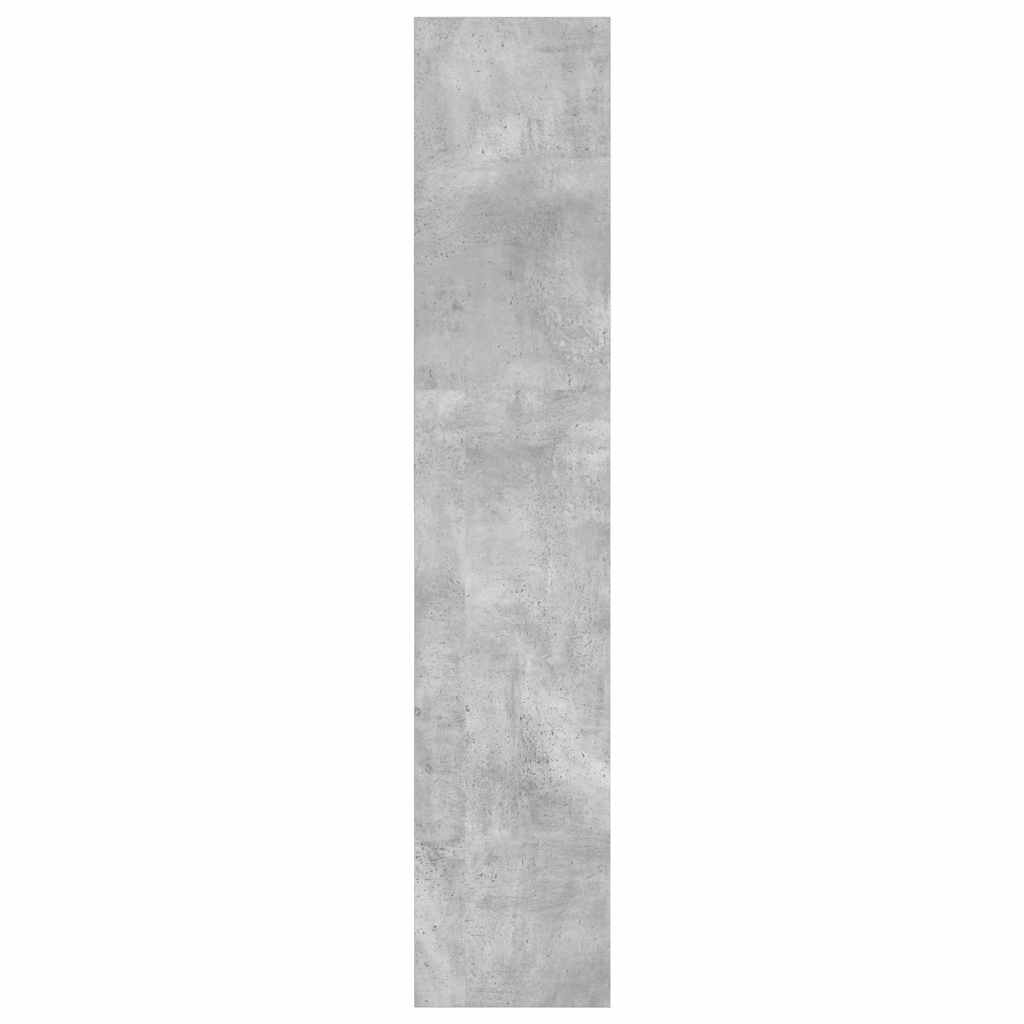 Bookcase Concrete Grey 40x30x152 cm Engineered Wood