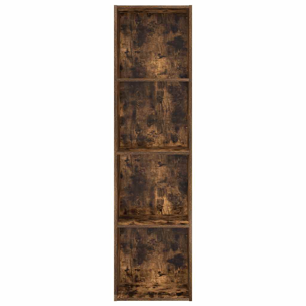 Bookcase Smoked Oak 40x30x152 cm Engineered Wood