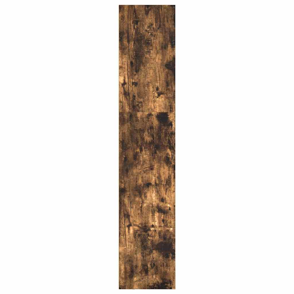 Bookcase Smoked Oak 40x30x152 cm Engineered Wood