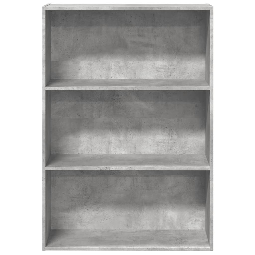 vidaXL Bookcase Concrete Grey 80x30x114 cm Engineered Wood