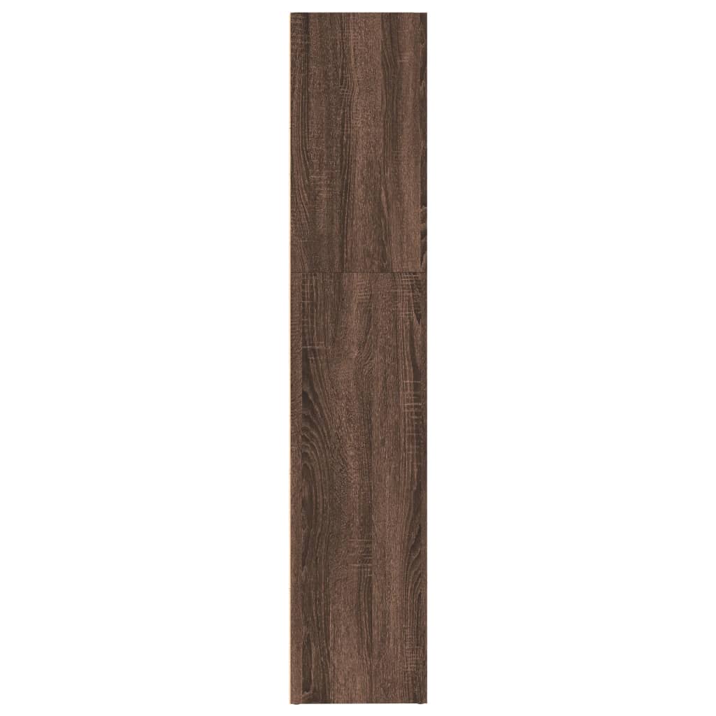 vidaXL Bookcase Brown Oak 80x30x152 cm Engineered Wood