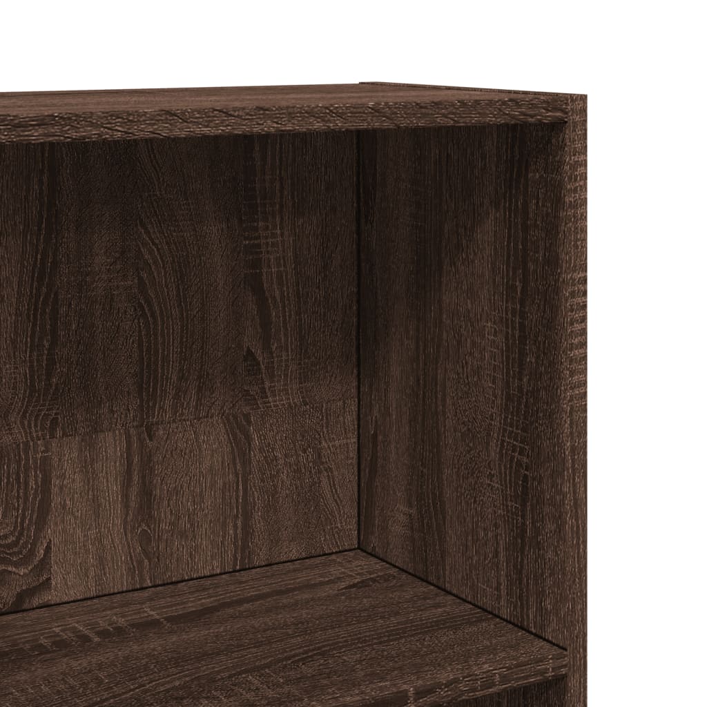 vidaXL Bookcase Brown Oak 80x30x152 cm Engineered Wood