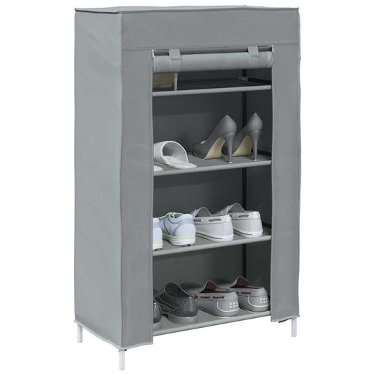 vidaXL Shoe Cabinet Grey 60.5x30x97 cm Non-woven Fabric