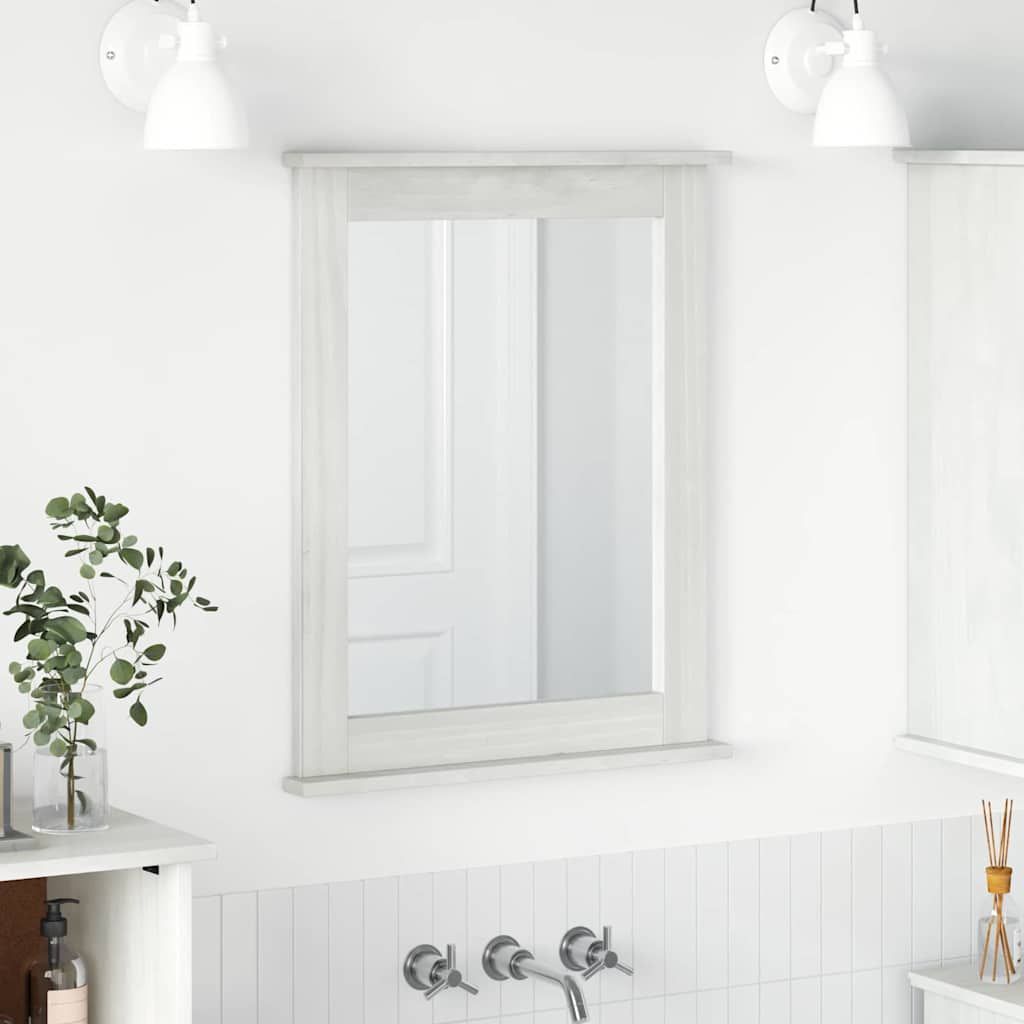 Mirror VIGO Antique White 55.5 x 5 x 70 cm Solid pine wood