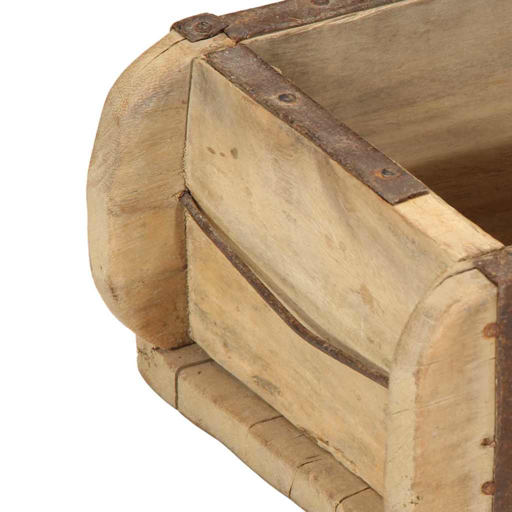 Tray with Storage 4 pcs Brown 57 x 15 x 9 cm Solid Reclaim Wood