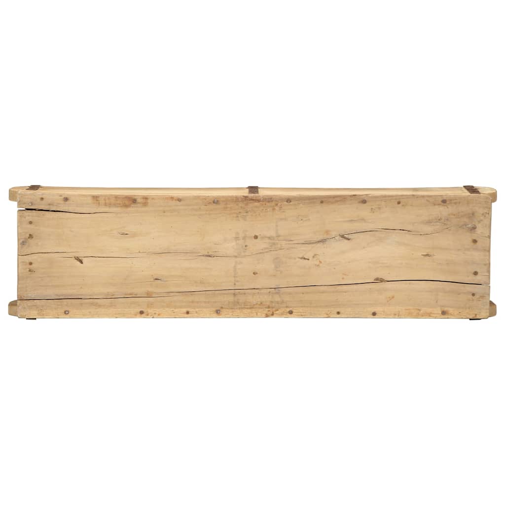 Tray with Storage 4 pcs Brown 57 x 15 x 9 cm Solid Reclaim Wood